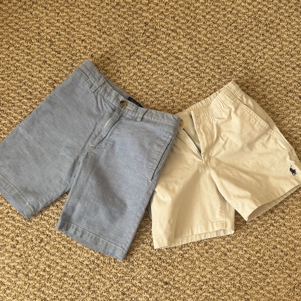 Polo by Ralph Lauren Boys Shorts in Blue and Cream